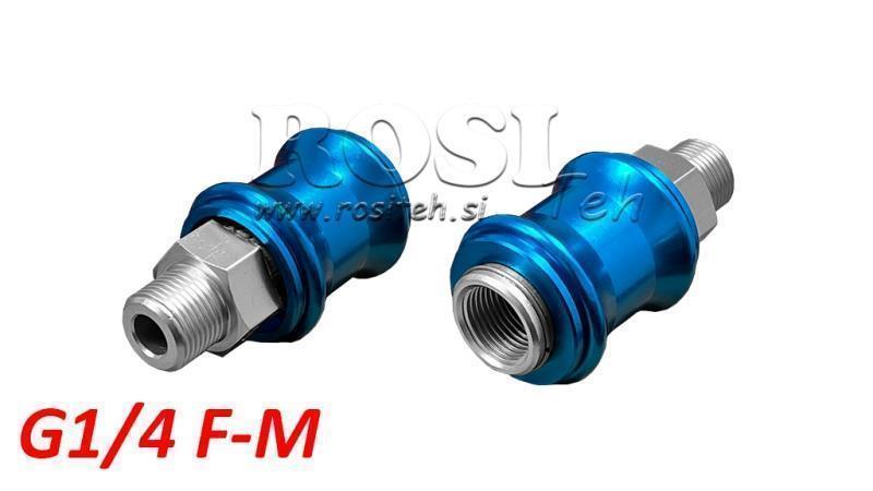 PNEUMATISK HÅNDGLIDENVENTIL 3/2 PRRS G1/4 F-M