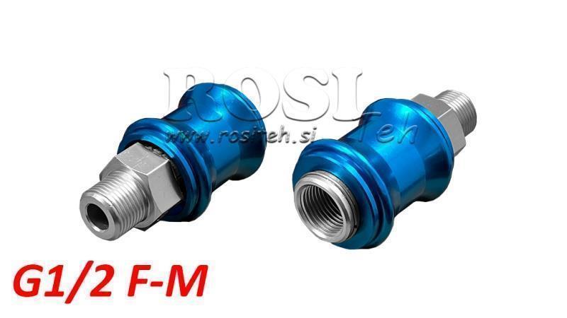 PNEUMATISK HÅNDGLIDENVENTIL 3/2 PRRS G1/2 F-M