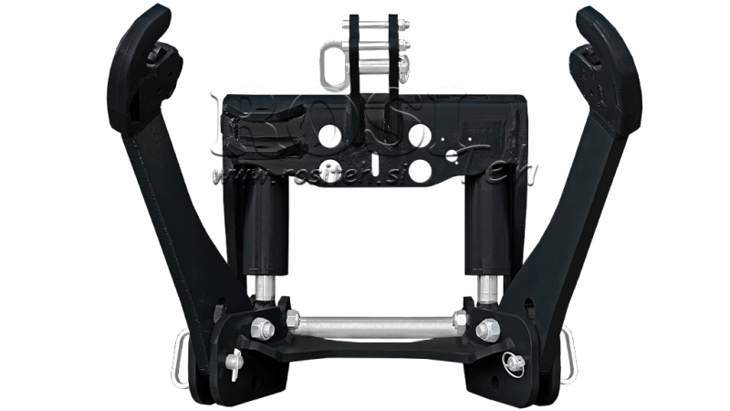 UNIVERSAL KIT FRONT HYDRAULICS 2KAT FOR TRACTOR 1500KG BLACK (RAL 9005)