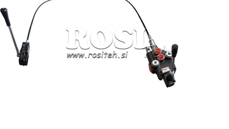 JOYSTICK DOBBEL HÅNDTAK 1,5 m HYDRAULISK VENTIL 1xP40 liter.