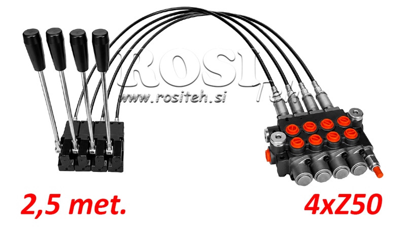 KIT 4xZ50 + JOYSTICK 1 POSISJON L2500