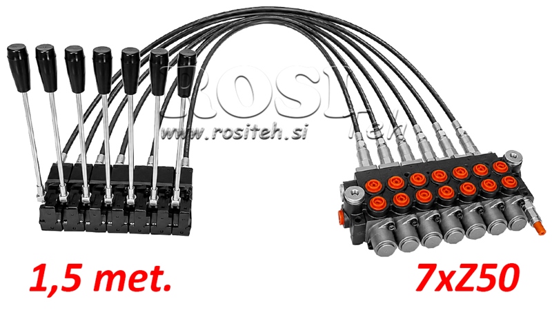 KIT 7xZ50 + JOYSTICK 1 POSISJON L1500