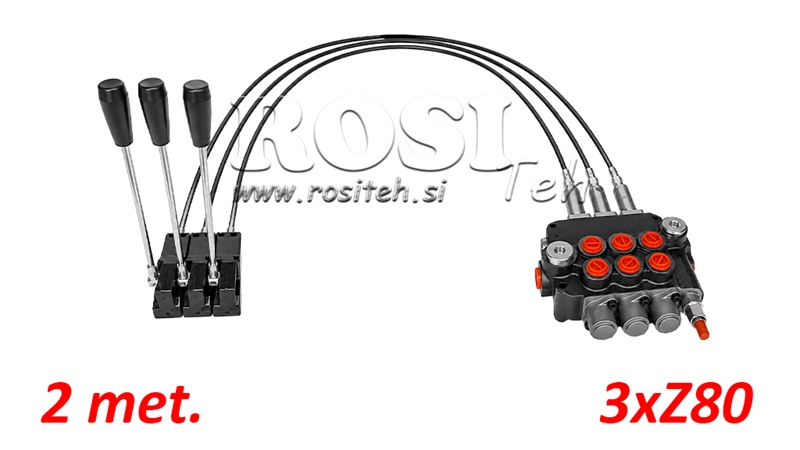KIT 3xZ80 + JOYSTICK 1 POSISJON L2000