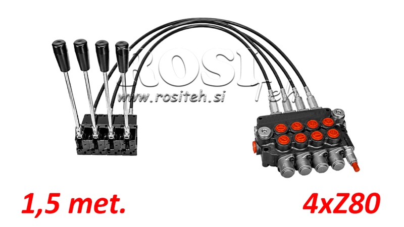 KIT 4xZ80 + JOYSTICK 1 POSISJON L1500
