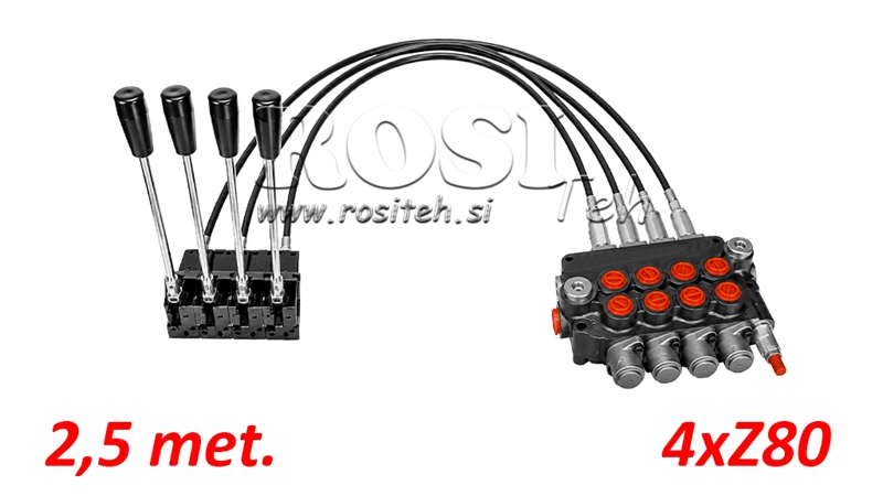 KIT 4xZ80 + JOYSTICK 1 POSISJON L2500