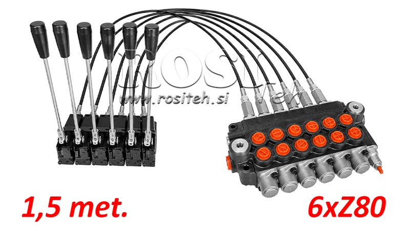 KIT 6xZ80 + JOYSTICK 1 POSITION L1500