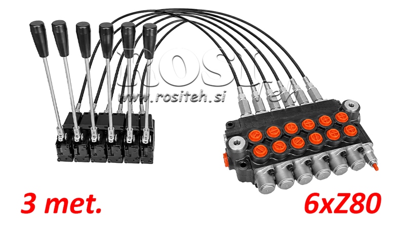 KIT 6xZ80 + JOYSTICK 1 POSISJON L3000