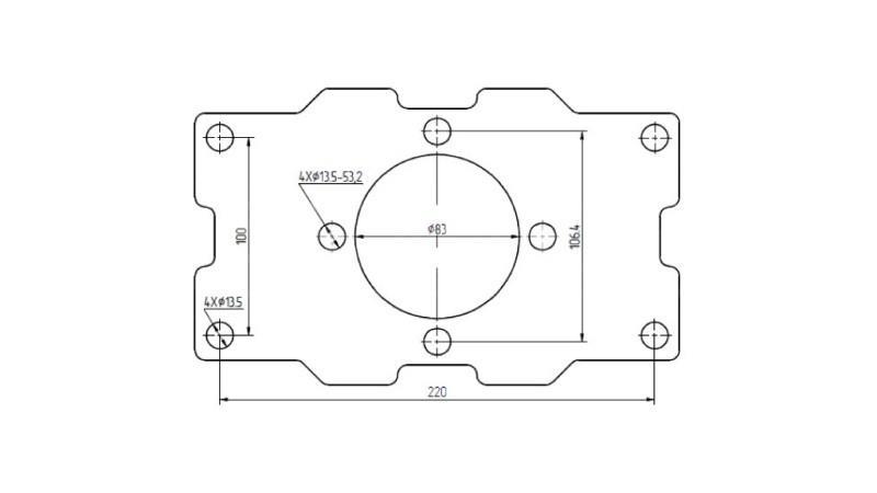 HYDRAULIC MOTOR HOLDER MP MR MS