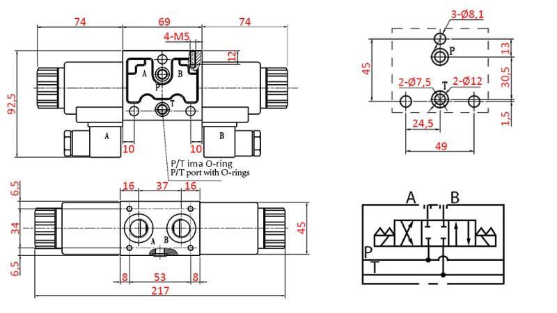 HYDRAULIC ELECTROMAGNETIC VALVE YEAT-ASSEMBLY 12V N1