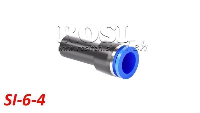 PNEUMATISK PLUG-IN REDUSER TILKOBLING TPA UTEN GJENGER SI-6-4