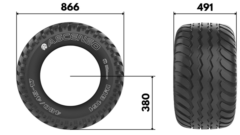 19.0/45-17 TIRE AW708 14PL