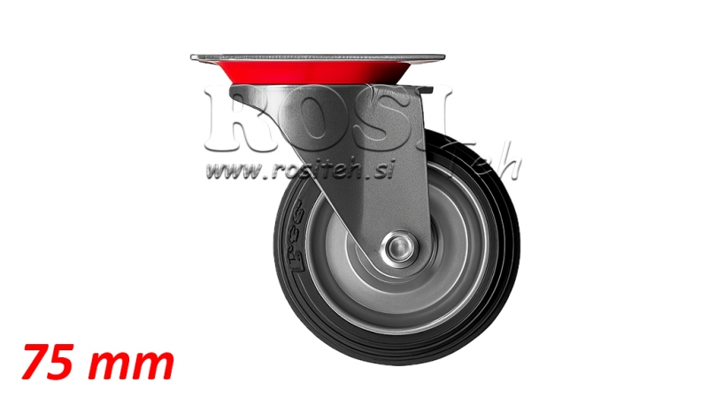 HJUL 75mm SVIVELBASIS