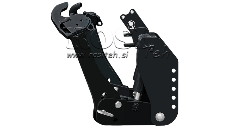 UNIVERSAL KIT FRONT HYDRAULICS 2KAT FOR TRACTOR 1500KG BLACK (RAL 9005)
