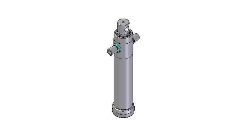 3025F -TELESCOPISK CYLINDER STANDARD/HÅL 2 STEG RESA 895 DIAMETER 95