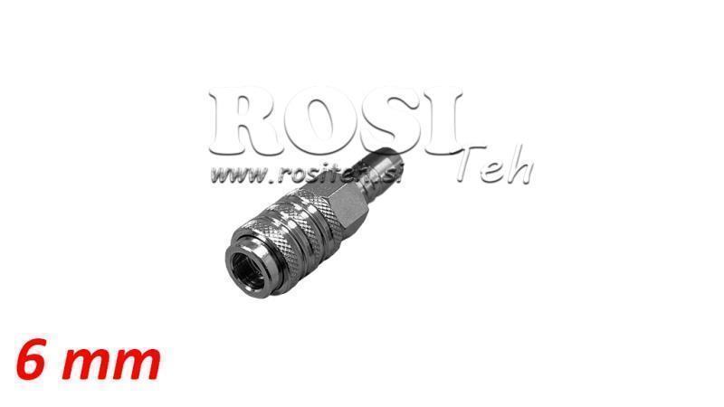 PNEUMATISK RASK KOBLING HUNN GRAN 6mm - DN7.2