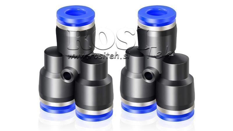 CONNECTEUR Y PNEUMATIQUE TPA SANS FILET QY-4