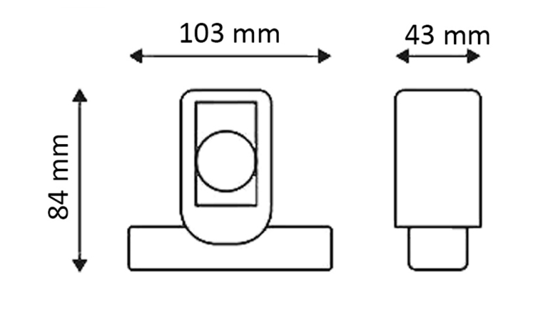 LED SIDE MARKER LIGHT FOR TRAILERS (SQUARE) - WHITE - ORANGE - RED
