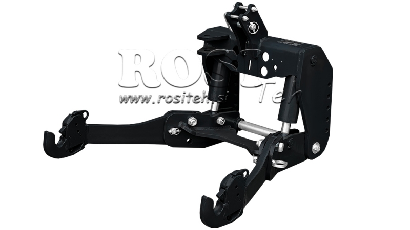 UNIVERSAL KIT FRONT HYDRAULICS 2KAT FOR TRACTOR 1500KG BLACK (RAL 9005)