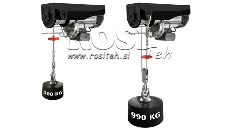 230 V ΗΛΕΚΤΡΙΚΟ ΜΗΧΑΝΙΣΜΟ ΔΕΣΙΜΑΤΟΣ DWI 500/990 KG