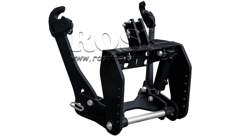 UNIVERSAL KIT FRONT HYDRAULICS 2KAT FOR TRACTOR 1500KG BLACK (RAL 9005)