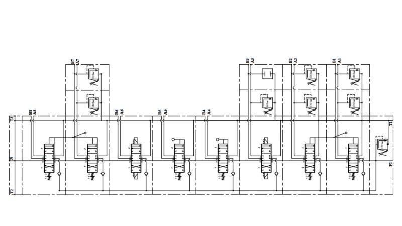 HIDRAVLIČNI VENTIL HIAB 8xPC70 2x JOYSTICK - ELEKTRO KRMILJENJE 12V