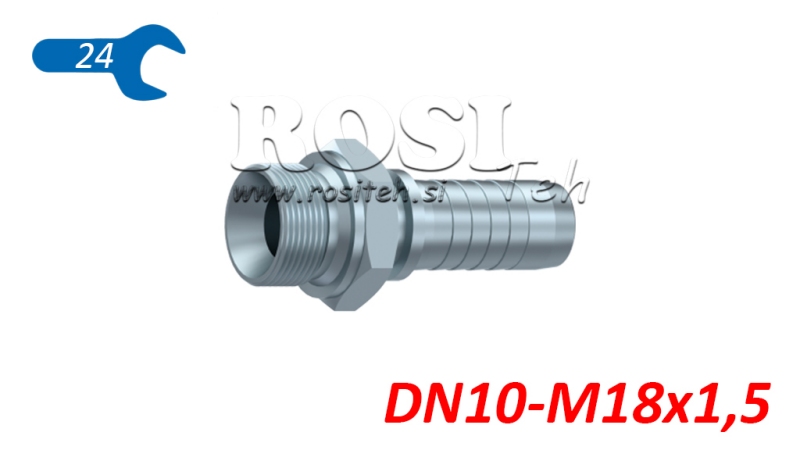 HYDRAULIC FITTING BSP MALE DN10-M18X1,5