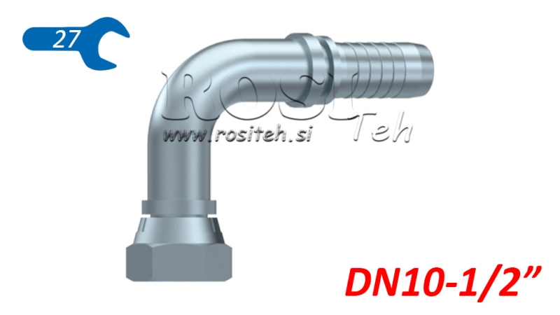 HYDRAULIC FITTING BSP FEMALE ELBOW 90° DN10-1/2