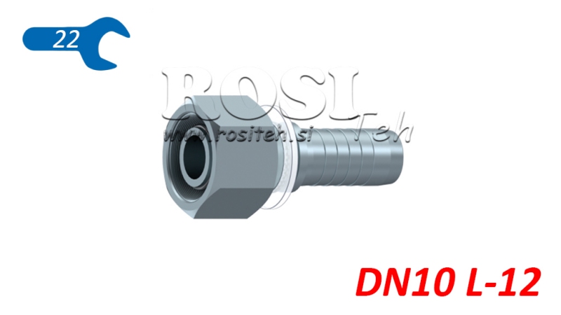 HYDRAULIC FITTING DKOL 12 L FEMALE DN10-M18X1,5