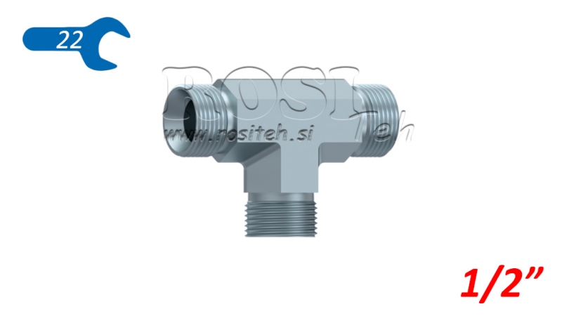 HIDRAVLIČNI T KOM BSP MOŠKI-MOŠKI 1/2