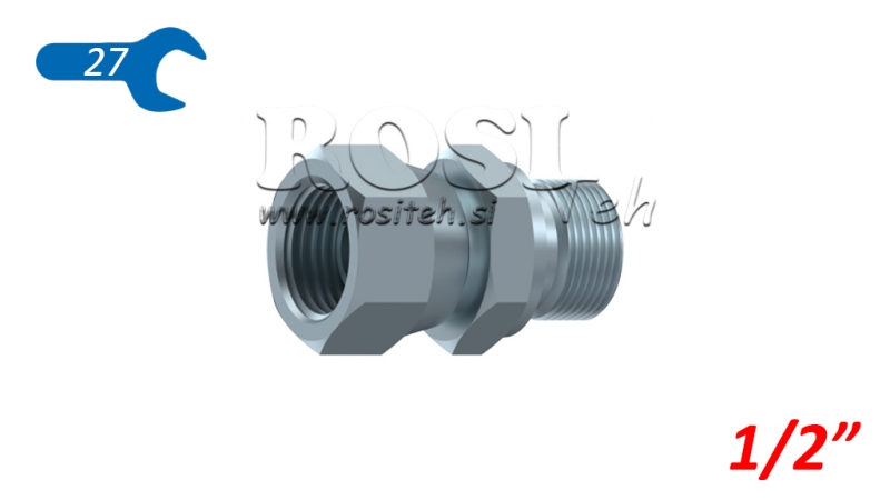 HYDRAULIC DOUBLE SCREW JACK SWIVEL NUT 1/2