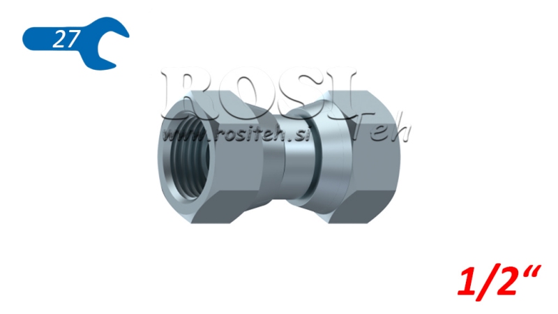 HYDRAULIC DOUBLE SWIVEL NUT 1/2