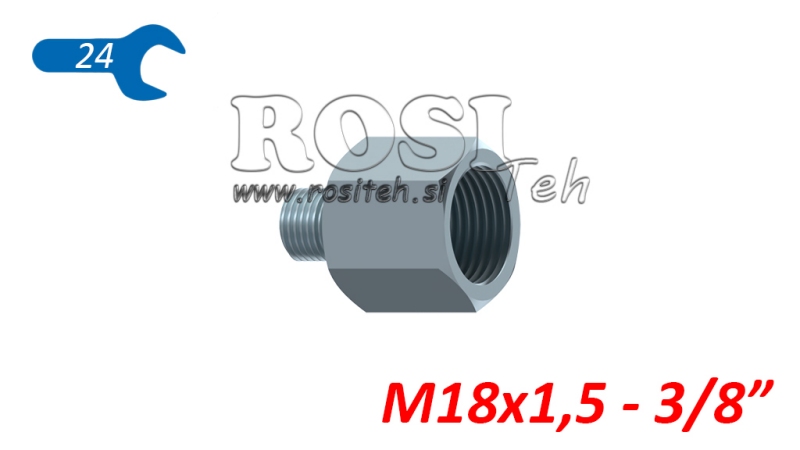 HYDRAULISK ADAPTER HANE-HONA 18X1.5-3/8