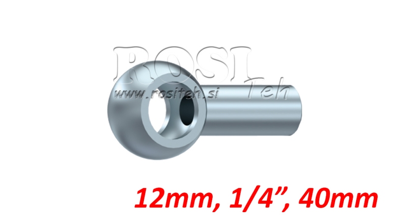 METAL HOSE BANJO 1/4