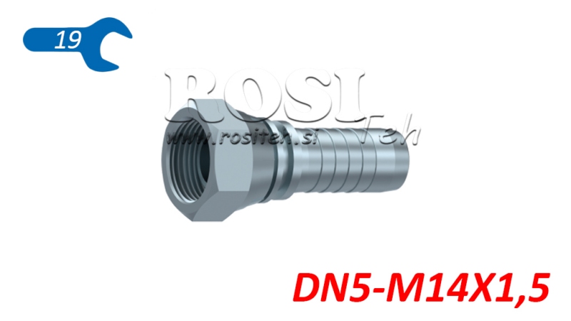 HYDRAULIC FITTING BSP FEMALE DN5-M14X1,5