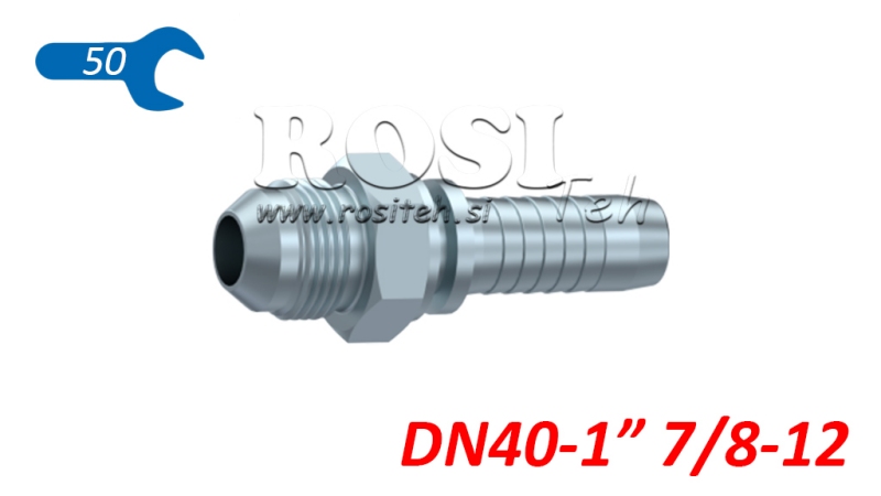 HYDRAULIC FITTING AGJ JIC74° MALE DN40-1 7/8-12