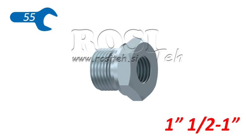 HIDRAVLIČNI ADAPTER MOŠKI-ŽENSKI 1 1/2-1