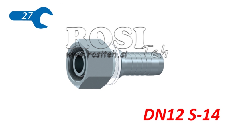HYDRAULIC FITTING DKOS 14 S FEMALE DN12-M22X1.5