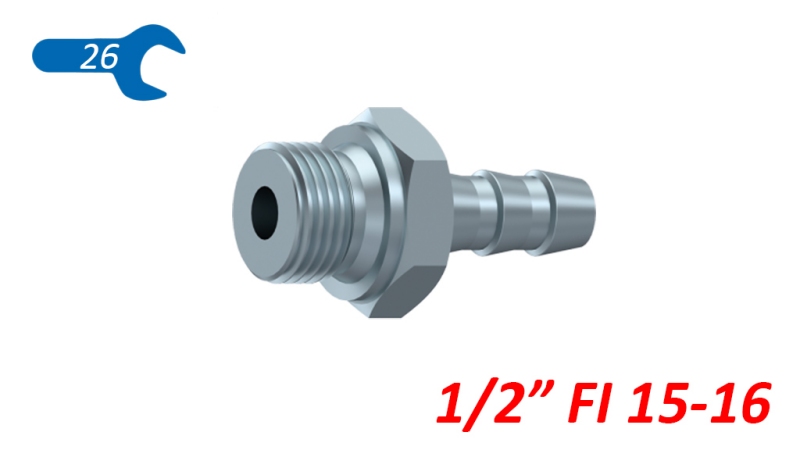 HYDRAULIC FITTING MALE 1/2