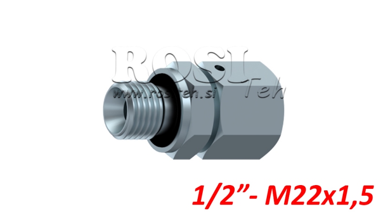 HYDRAULIC DOUBLE SCREW JACK WITH SCREW-IN FITTING AOVR ED BSP1/2