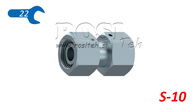 HYDRAULISK DUBBEL SVÄNGMUTTERKOPPLING (10S) M18X1,5