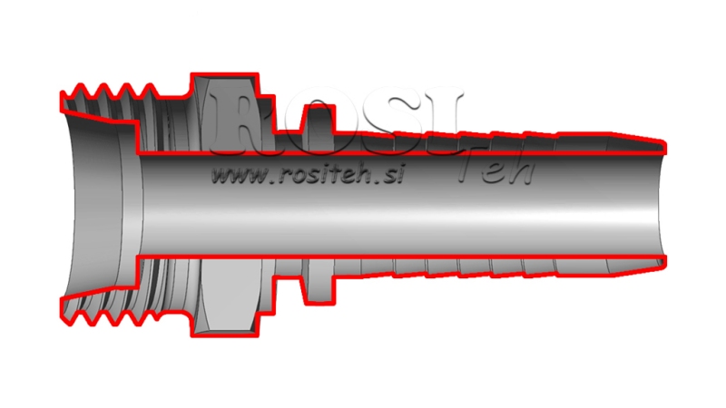 HYDRAULIC FITTING CES 16 S MALE DN12-M24X1,5