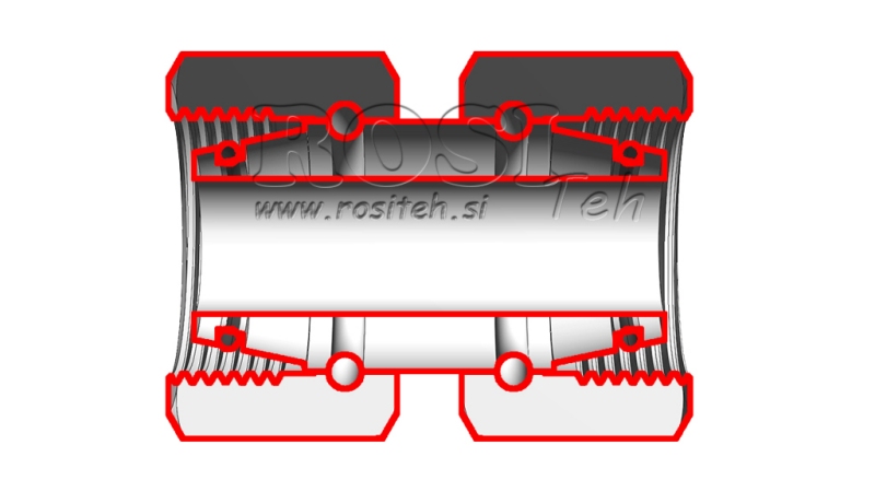 HYDRAULIC DOUBLE SWIVEL NUT CONNECTOR (10L) M16X1,5