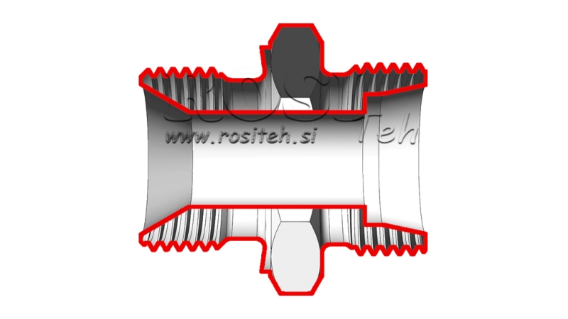 HYDRAULIC DOUBLE SCREW JACK SWIVEL AL12-BSP1/2