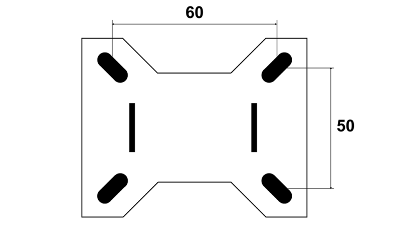 HJUL 75mm MED FAST BUNN