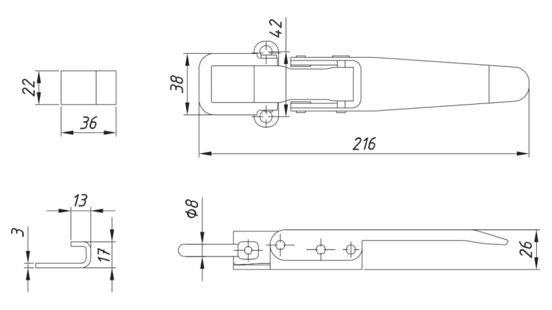 SIDE CLOSURE TYPE OCCHIO ECO