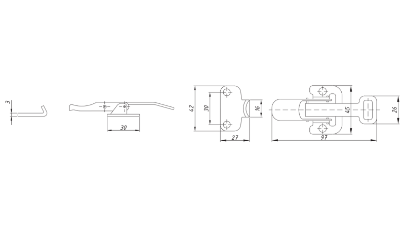 TRAILER SIDE PANEL CLOSURE, NAPA L TYPE