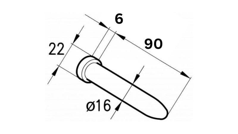 Φ16 PINO PARA DOBRADIÇA ROMA