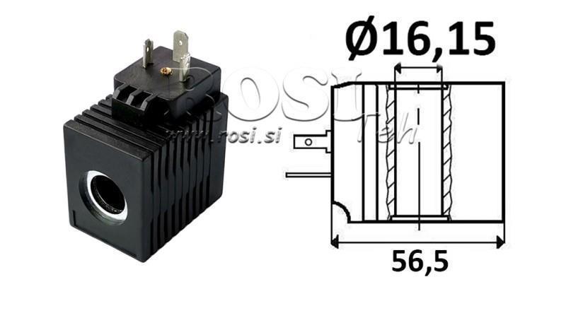ELEKTROMAGNETISK SPOL 12V DC - CB12 - fi 16.15mm-52mm 16W IP65