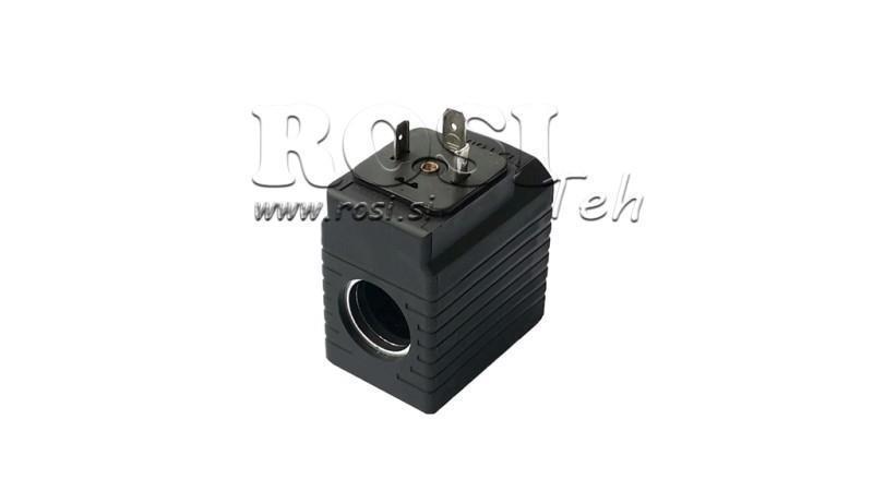 ELEKTROMAGNETISK SPOL 12V DC - YE45 - fi 19.2mm-50mm 30W IP65