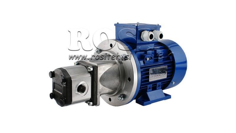 HYDRAULIC PUMP ASSEMBLY GROUP 2 16 ccm ELECTRIC MOTOR 3-phase - 5.5 KW (flow = 23 liters/min)